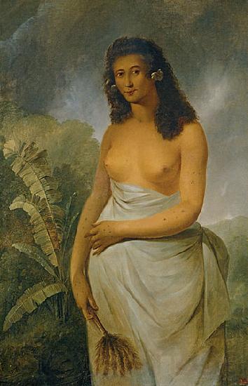 John Webber The Tahitian Princess Poedua Norge oil painting art